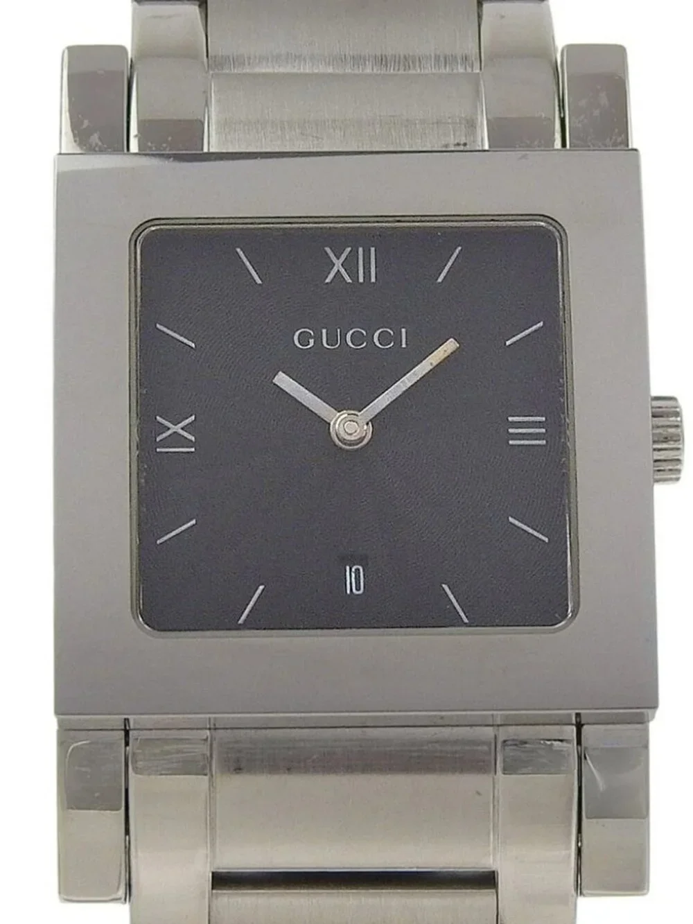 GUCCI G Metro Watches 7900M.1 blackDial Stainless Steel Quartz Analog disp...